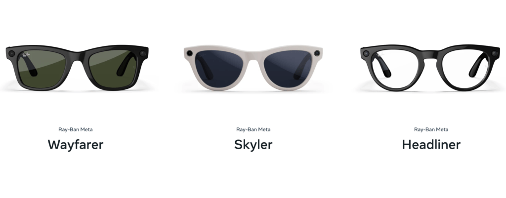 Ray-Ban Meta Wayfarer, Skyler und Headliner